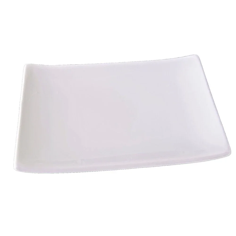 Pier 1 Rectangle White Porcelain Plates: Asian Sushi 8”x5.5” Retired